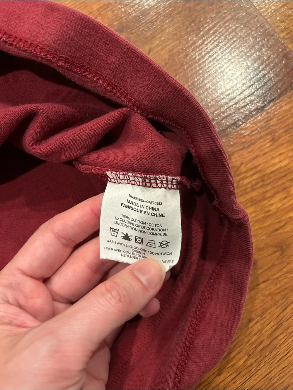 Nike Short Sleeve Mens Hoodie Maroon Size XL 100% Cotton